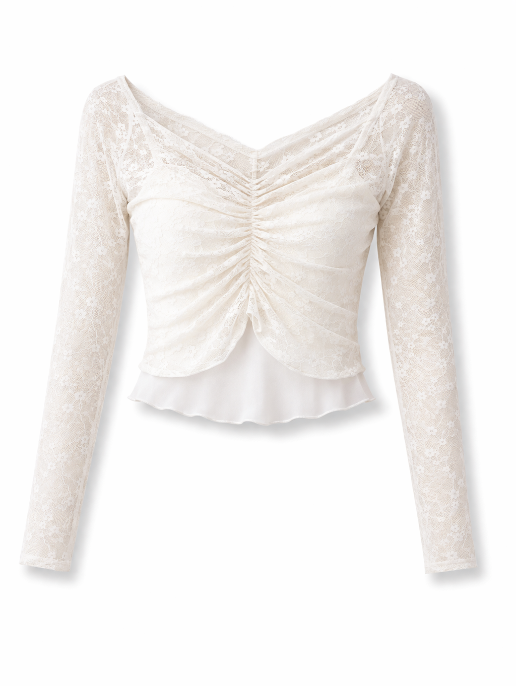 Etoile White Mesh Top