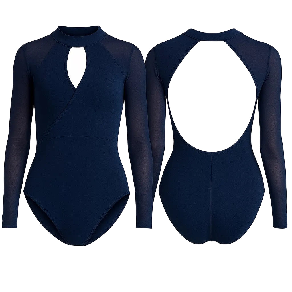 Navy Blue Grace Refined Leotard