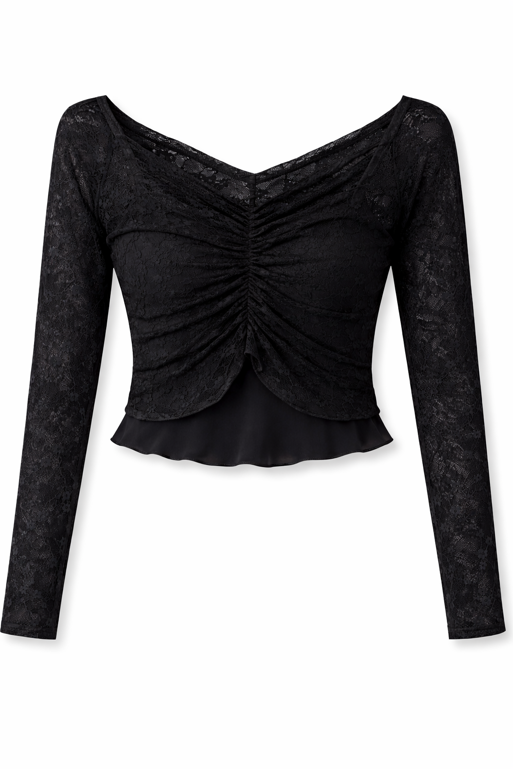Etoile Black Mesh Top