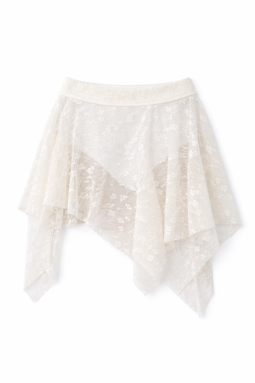 Etoile White Drape Skirt